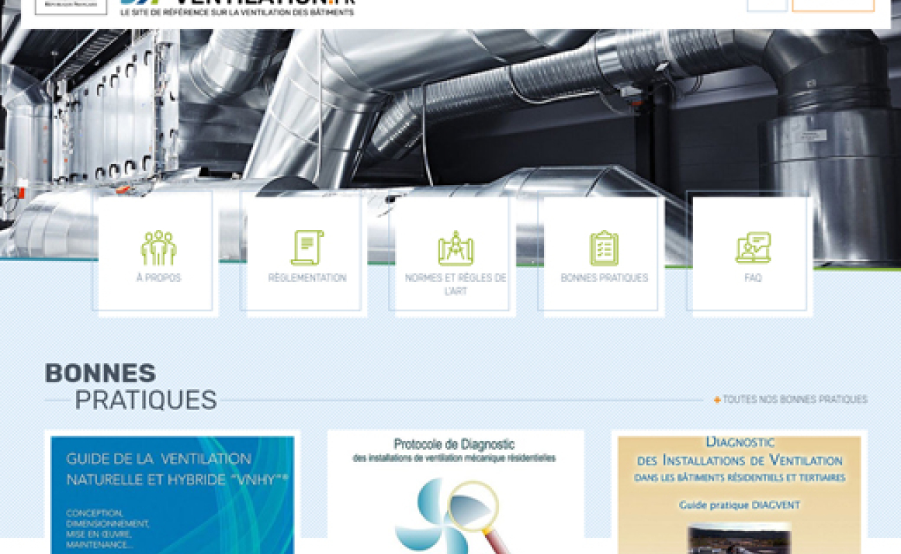 page d'accueil du site
