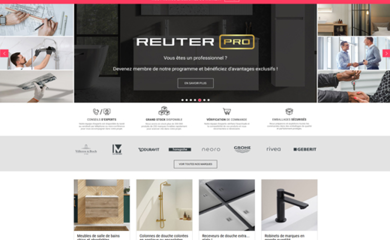 E-commerce : le spécialiste de la vente en ligne de salles de bain Reuter à la conquête des professionnels