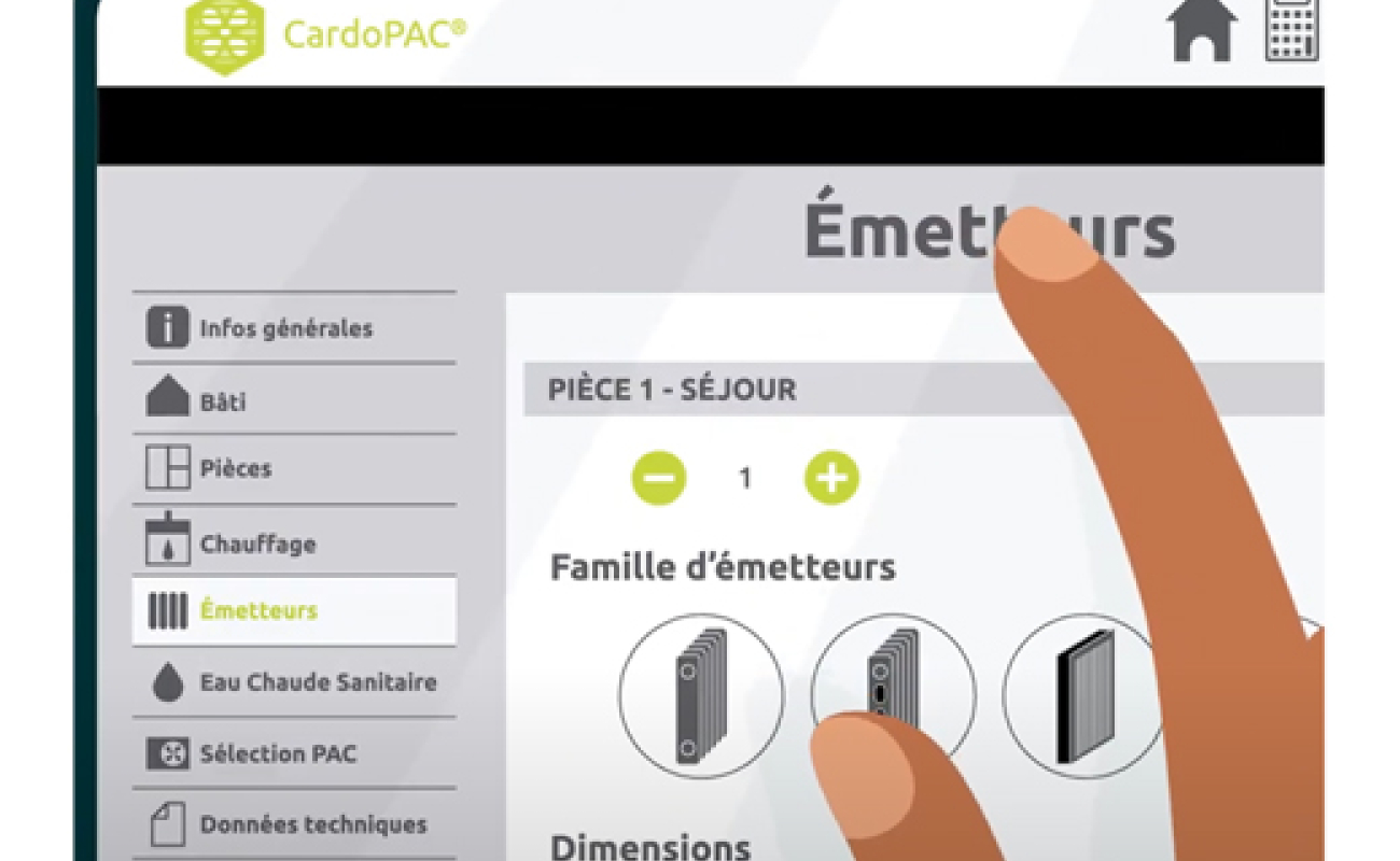 CardoPac : l’appli qui garantit la conformité du dimensionnement des pompes à chaleur