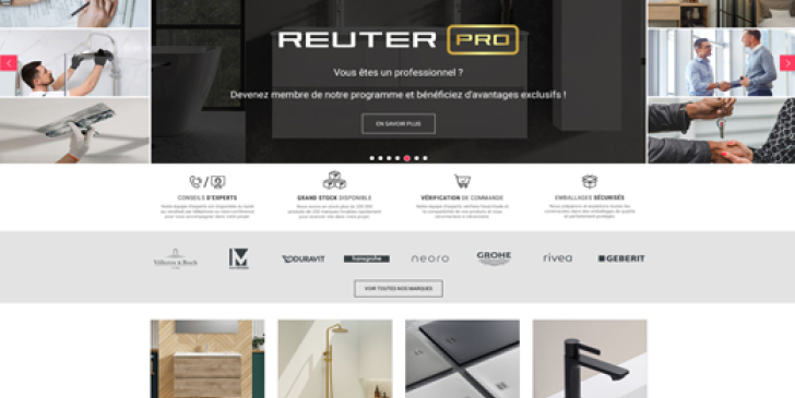 E-commerce : le spécialiste de la vente en ligne de salles de bain Reuter à la conquête des professionnels