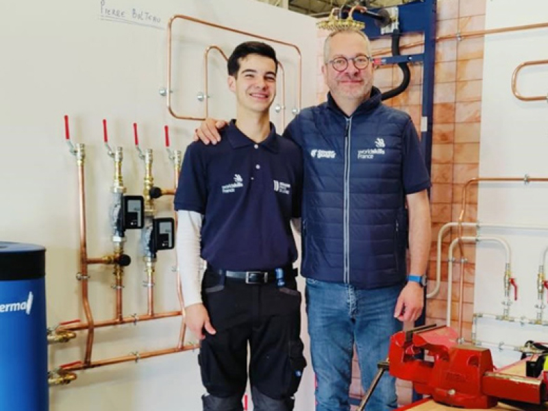 La consécration pour Pierre Bulteau, champion de France des métiers en plomberie-chauffage
